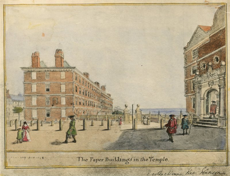 Die Papiergebäude im Temple von English School