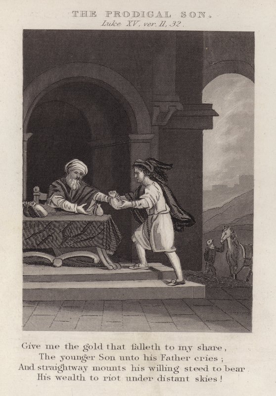 Der verlorene Sohn, Lukas XV, Vers 11, 32 von English School