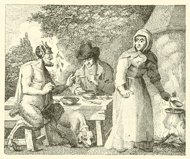 Der Satyr und der Reisende von English School