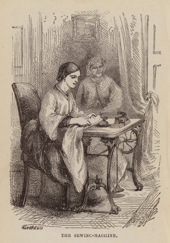 Die Nähmaschine (Gravur) von English School