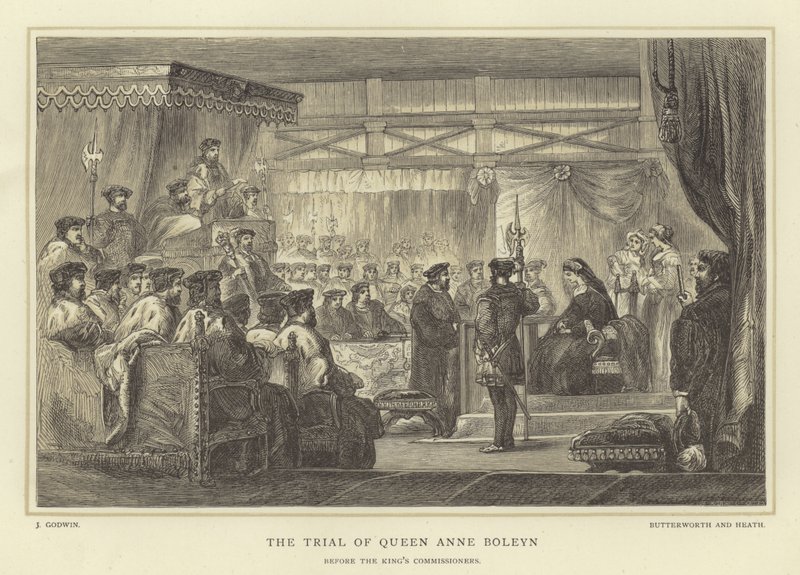 Der Prozess von Königin Anne Boleyn vor den Kommissaren des Königs von English School