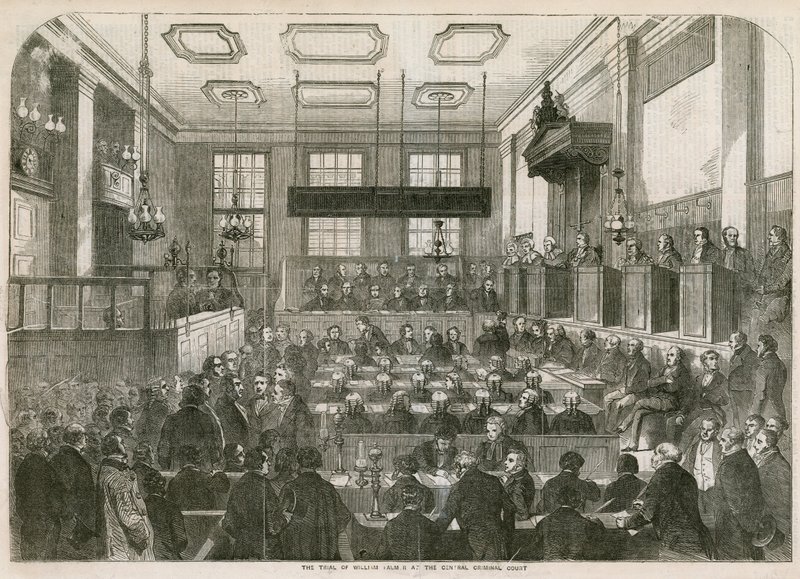 Der Prozess von William Palmer am Central Criminal Court von English School