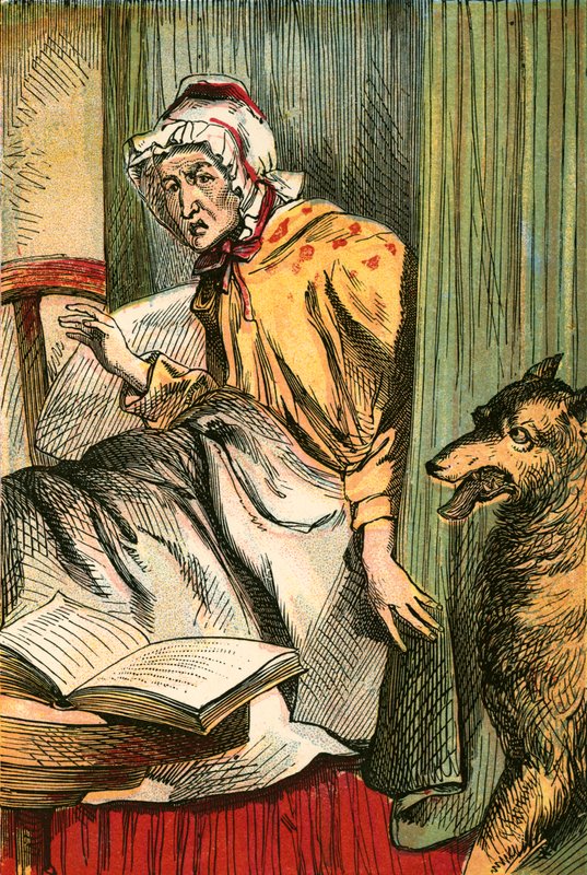 Der Wolf bei der Großmutter von English School