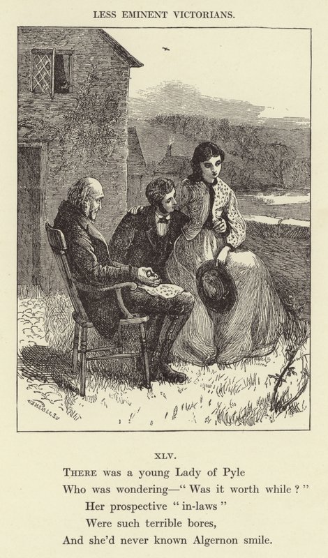 Es war eine junge Dame aus Pyle (Gravur) von English School