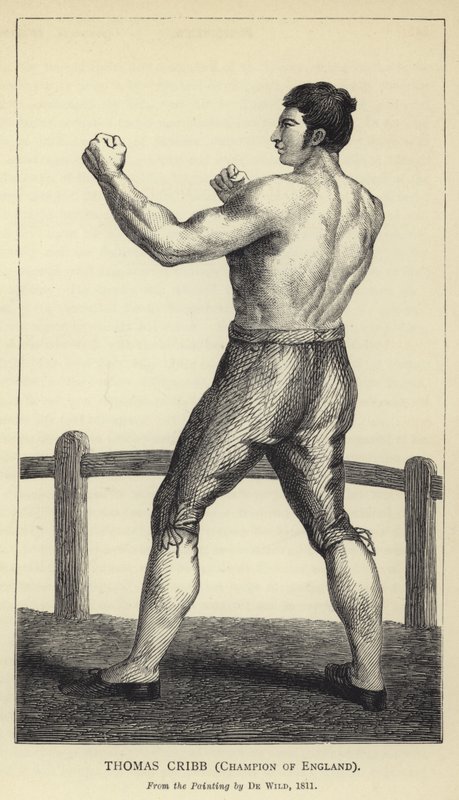 Thomas Cribb, Champion von England, nach dem Gemälde von De Wild, 1811 von English School