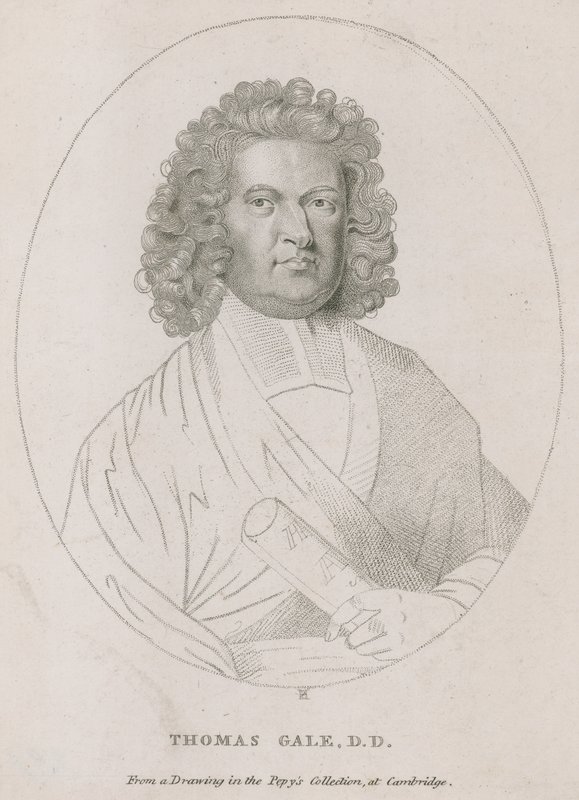 Thomas Gale, der die Inschrift auf dem Monument verfasste von English School