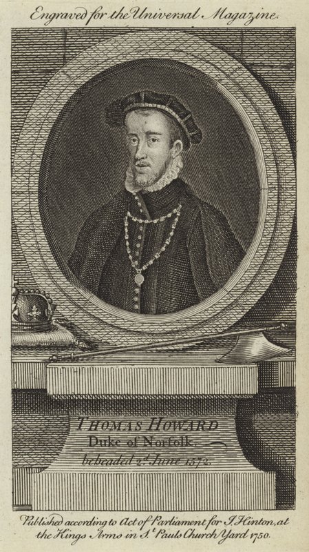 Thomas Howard, Herzog von Norfolk, enthauptet am 2. Juni 1572 von English School