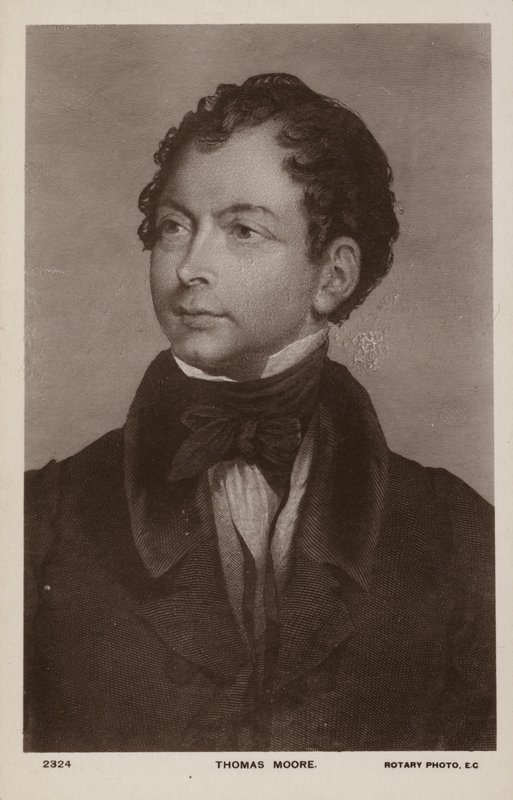 Thomas Moore (1779-1852), irischer Dichter, Sänger und Entertainer von English School