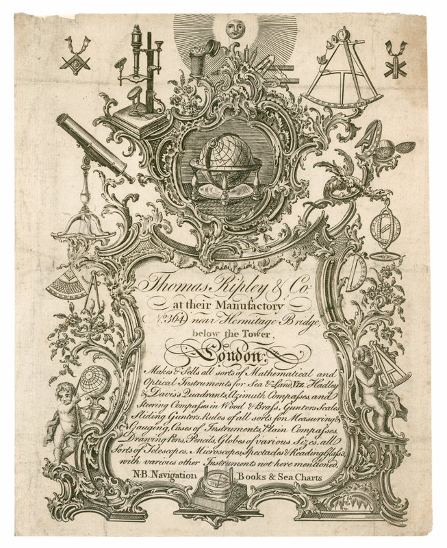 Thomas Ripley & Co, Visitenkarte von English School