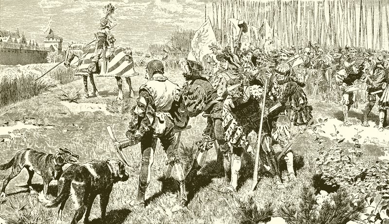 Tilly fordert die Übergabe von Magdeburg von English School