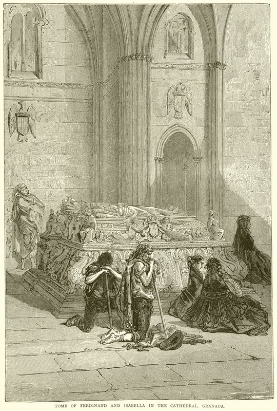 Grab von Ferdinand und Isabella in der Kathedrale von Granada von English School