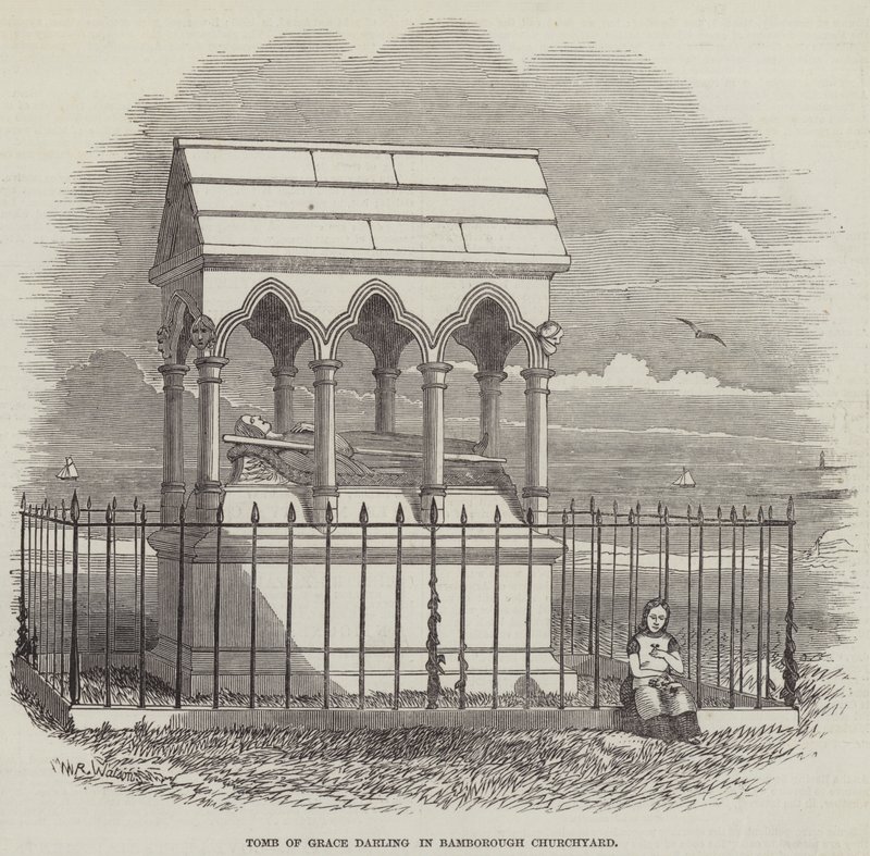 Grab von Grace Darling auf dem Kirchhof von Bamborough von English School