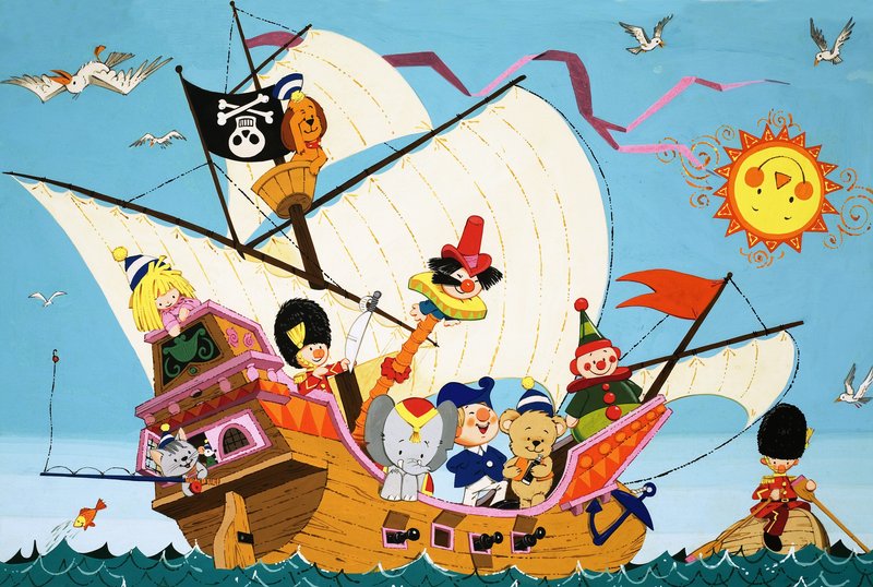Kopfüber Piratenschiff von English School