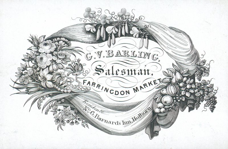 Visitenkarte, G V Barling von English School