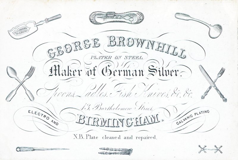 Handelskarte, George Brownhill von English School