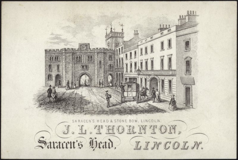 Handelskarte für J L Thornton von English School