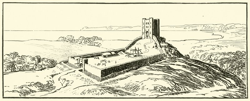 Typische normannische Burg von English School