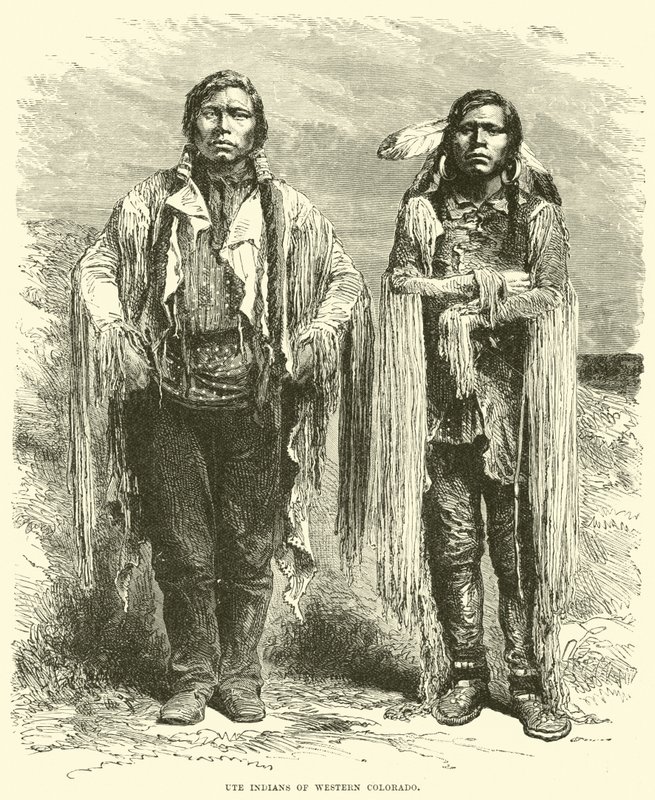 Ute-Indianer aus West-Colorado von English School