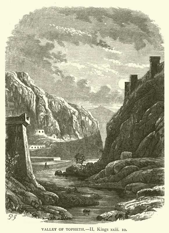 Tal von Topheth (II, Könige, xxiii) von English School