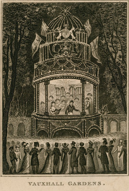 Vauxhall-Gärten, London von English School