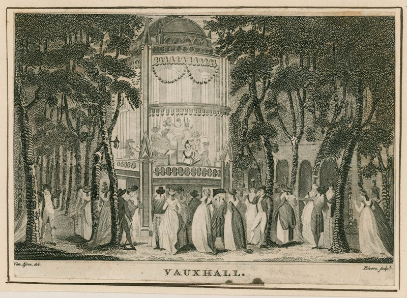 Vauxhall-Gärten, London von English School