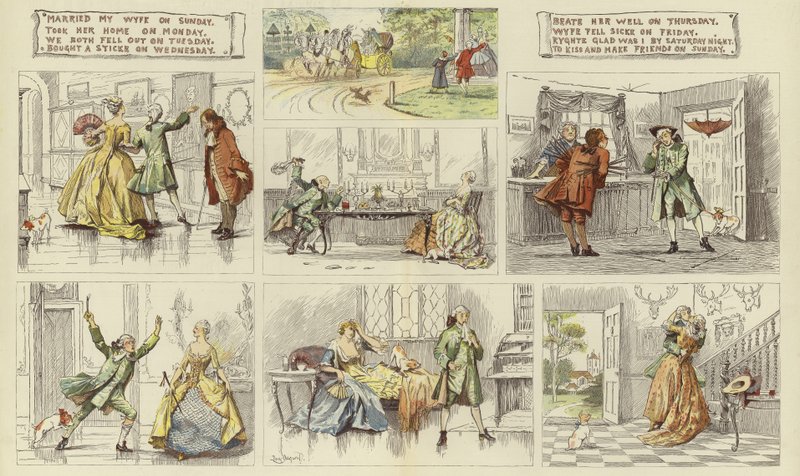 Vers über die Ehe aus The Graphic Christmas Number von English School