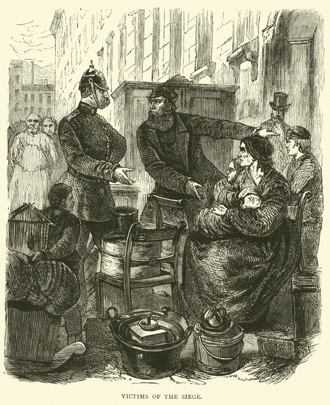 Opfer der Belagerung, Februar 1871 von English School