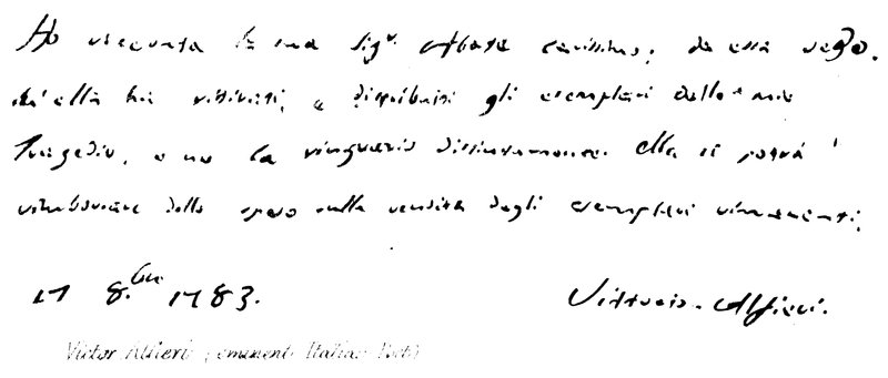 Victor Alfieri von English School