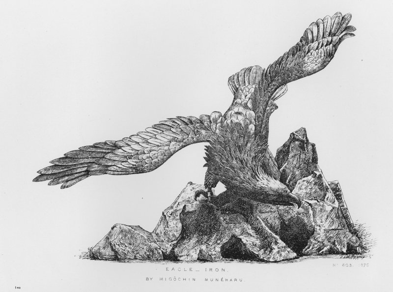 Victoria und Albert Museum: Adler, Eisen, von Migochin Muneharu von English School