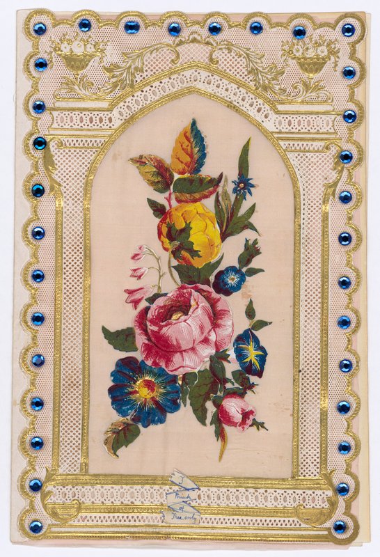 Viktorianische Valentinskarte von English School