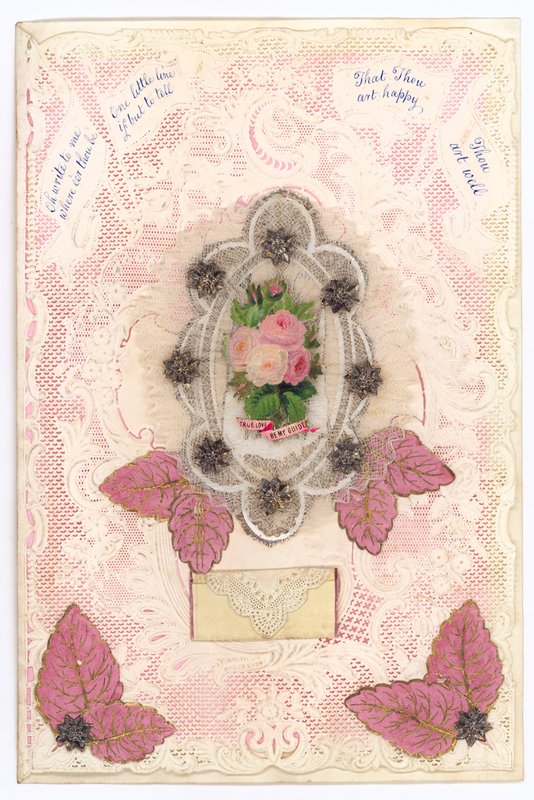 Viktorianische Valentinskarte von English School