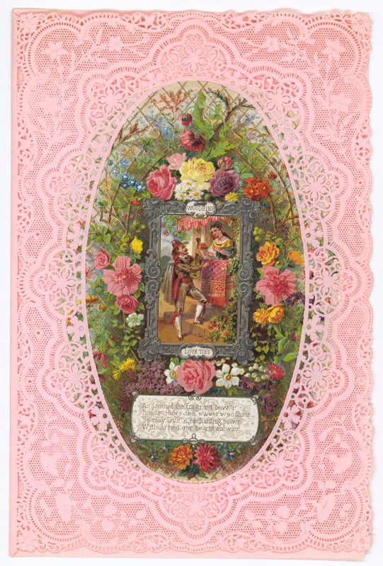 Viktorianische Valentinskarte von English School