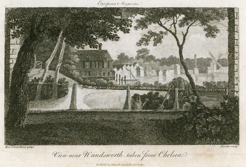Ansicht von Wandsworth, von Chelsea aus gesehen von English School