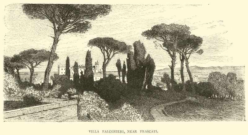 Villa Falconieri, bei Frascati von English School