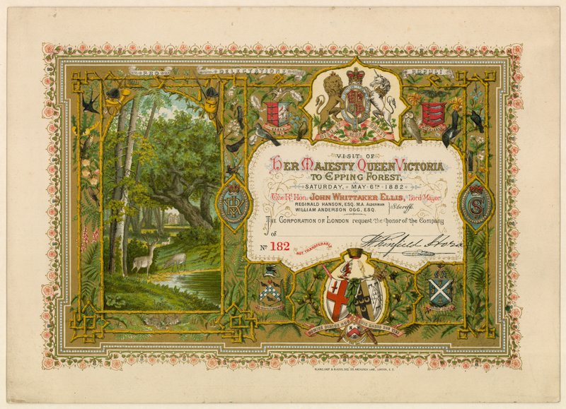 Besuch von Königin Victoria im Epping Forest, 1882 von English School