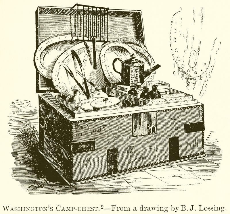 Washingtons Lagerkiste von English School
