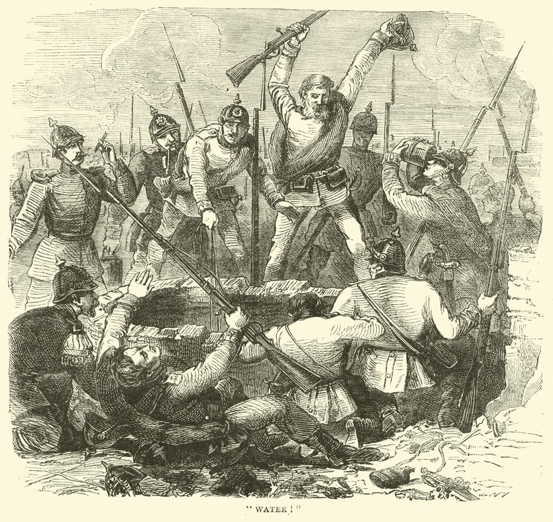 Wasser!, Januar 1871 von English School