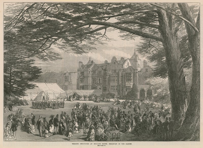 Hochzeitsfeierlichkeiten im Holland House - Frühstück im Garten von English School