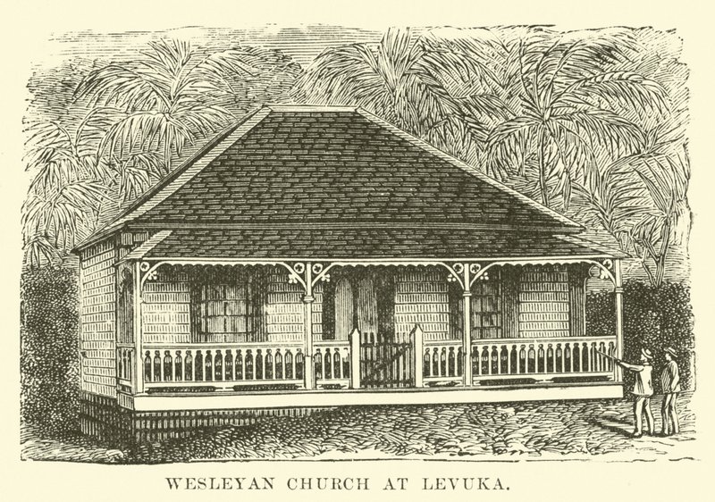 Wesleyanische Kirche in Levuka von English School