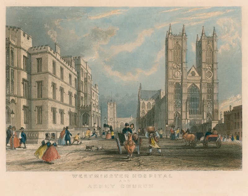 Westminster Hospital und Abbey Church von English School