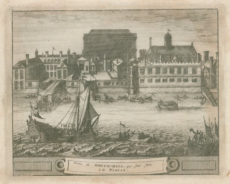 Whitehall vom Fluss Thames von English School
