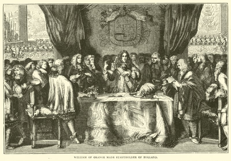 Wilhelm von Oranien wird Statthalter von Holland von English School