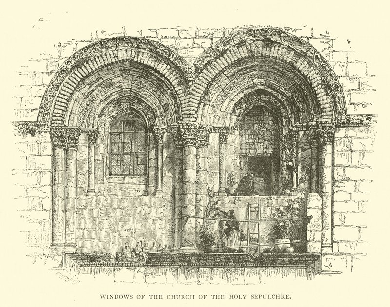 Fenster der Kirche des Heiligen Grabes von English School