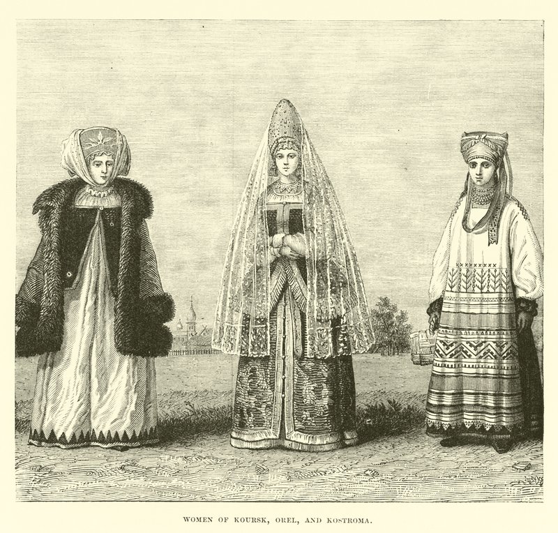 Frauen von Koursk, Orel und Kostroma von English School