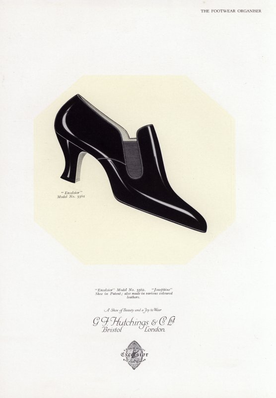 Damenschuhwerbung, 1930er Jahre von English School