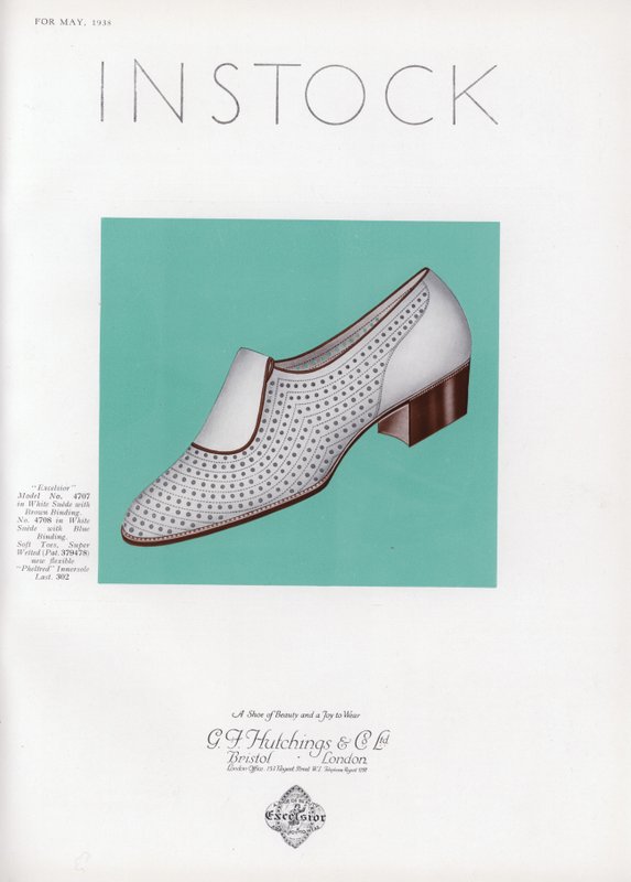 Werbung für Damenschuhe, 1930er von English School