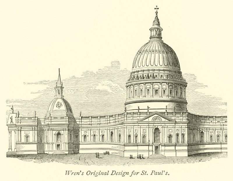 Wrens Originalentwurf für St. Pauls von English School