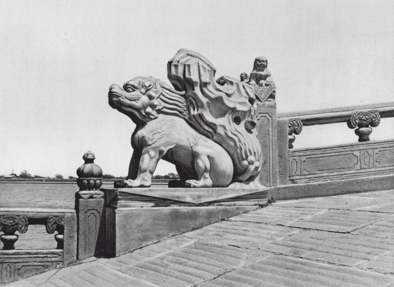 Peking, Wan shou shan, Chihli, Ende der Brücke im Sommerpalast von Ernst Boerschmann