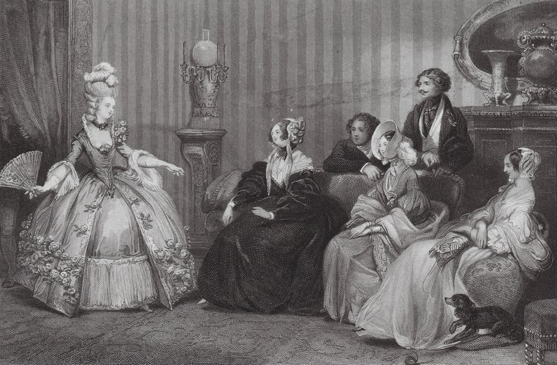 Für den Opernball gekleidet von Eugene-Louis (after) Lami