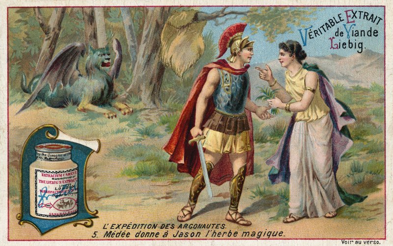 Medea gibt Jason den Zaubertrank von European School